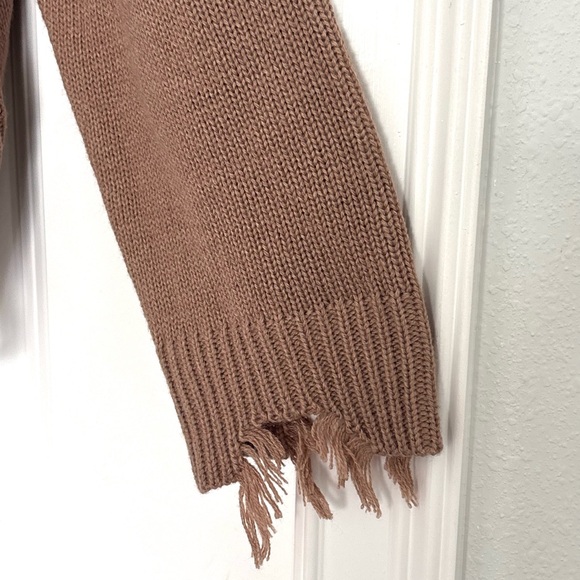 Just Polly Cowgirl Western Frayed Sweater Large - Picture 5 of 9